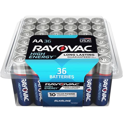 Rayovac High Energy Alkaline Aa Batteries Aa Batteries Energizer