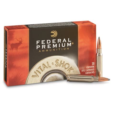 federal premium vital shok  winchester np  grain  rounds