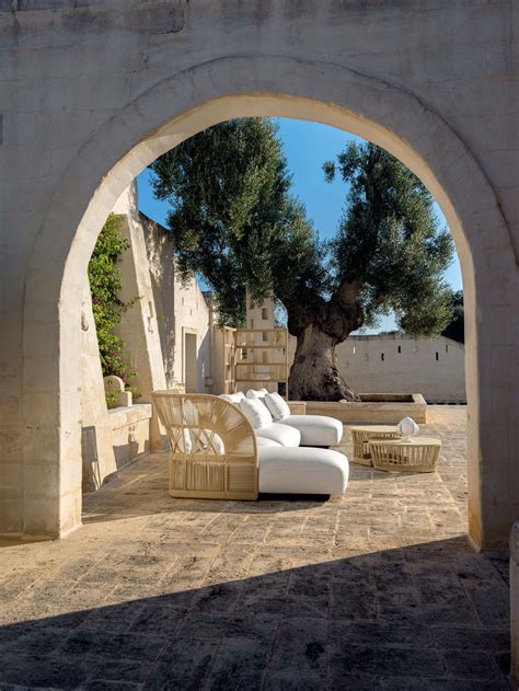 Silenzioso e caldo al calpestio. Garden Living - Talenti Cliff DÃ¨co divano schienale in corda