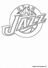 Coloring Pages Nba Utah Jazz Logo Browser Window Print sketch template