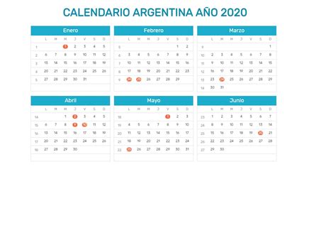 calendario argentina imprimir finanzas economia