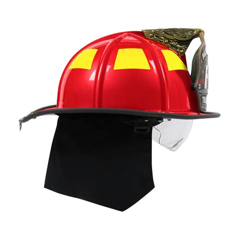 traditional structural fire helmet  eye protection traditional