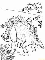 Coloring Dinosaur Stegosaurus Pages Printable Jurassic Kids Armored Park Colouring Dinosaurs Color Dino Activity Print Activities Adult Coloriage ぬりえ Drawing sketch template