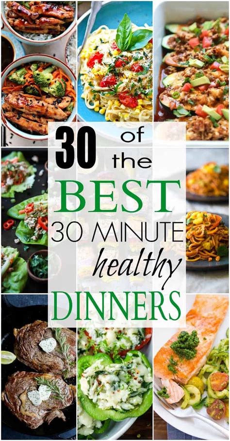 30 of the best healthy 30 minute dinners easy dinner ideas