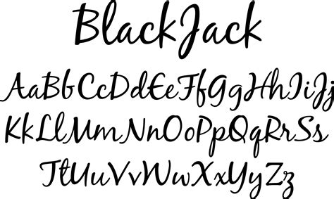 blackjack font  typadelic font bros  cursive fonts