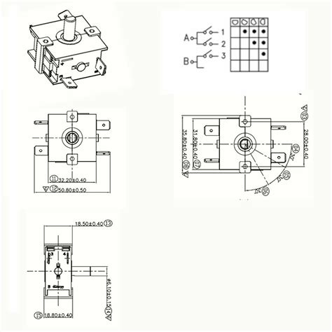 rotary switch  knob  position  speed    fan heater speed