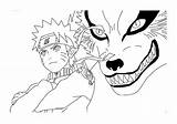 Kurama Naruto Escolha Tailed sketch template