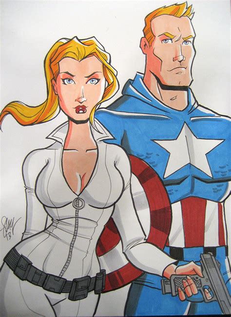 agent 13 and captain america pinup sharon carter hentai