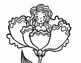 Thumbelina Coloring Princess Pages Getcolorings Coloringcrew sketch template