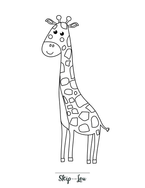 giraffe coloring pages    print skip   lou