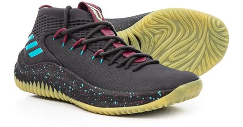 adidas rubber damian lillard  glow   dark basketball shoes