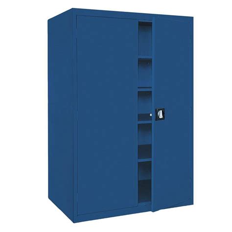 Sandusky Elite Series Steel Freestanding Garage Cabinet In Blue 36 In