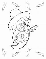Chili Coloring Museprintables sketch template
