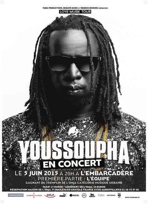concert youssoupha le  juin   lembarcadere omja organisation