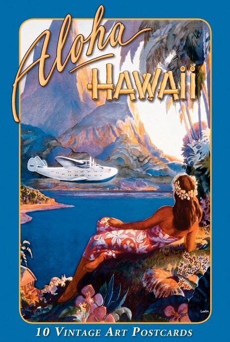 10 Postcard Set Hawaiian Vintage Travel Posters Hawaii Ebay