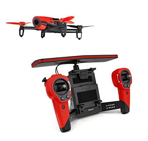 parrot bebop quadcopter drone  sky controller bundle red   parrot drone drone
