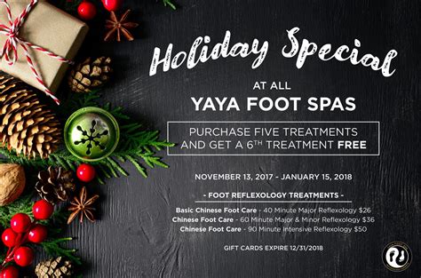 current specials yaya foot spa