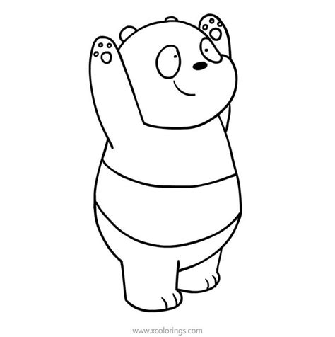 panda   bare bears coloring pages xcoloringscom