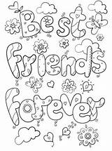 Bff Coloring Kids Fun Votes sketch template