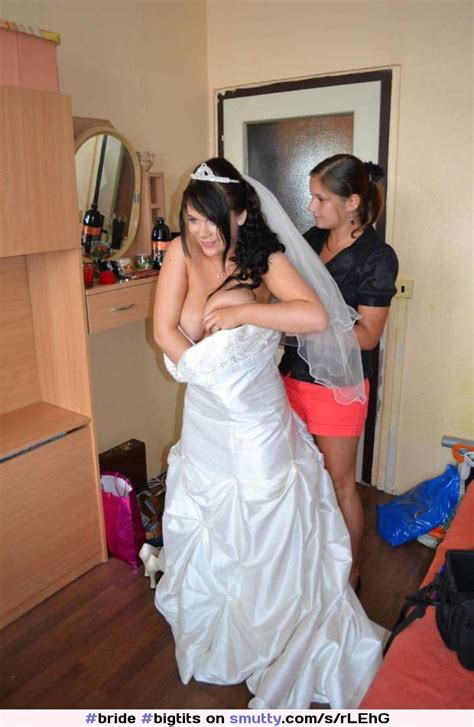 bride bigtits bigboobs nipslip oops dressingroom wife milf dress
