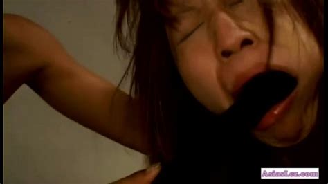 asian prisoner forced to lick pussy getting both holes fucked with sticks by 3 g xvideos