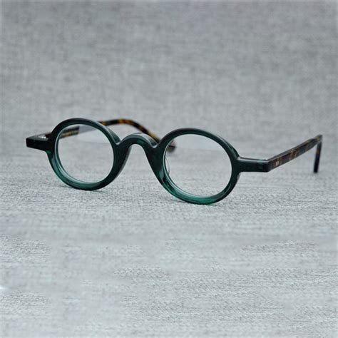 Cubojue Eye Glasses Frame Men Small Round Acetate Eyeglasses Man S Nerd