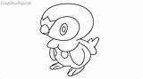 Piplup Easydrawings sketch template