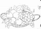 Tecido Frutas Salvo sketch template