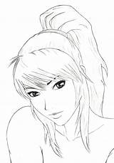 Face Girl Faces Girls Coloring Drawing Pages Easy Drawings Beautiful Pretty Template Simple Sketches Female Women Pencil Draw Anime Color sketch template