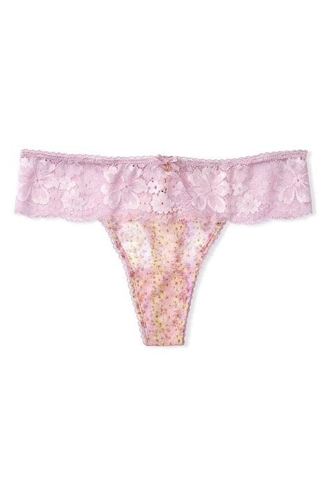 buy victoria s secret lace mesh thong panty from the victoria s secret