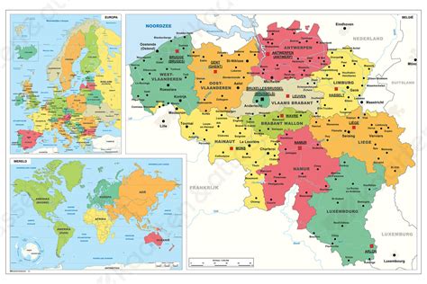 belgie kaart europa duitsland kaart