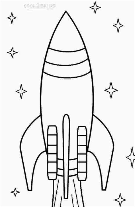 coloring rocket drawing color printable rocket ship coloring pages