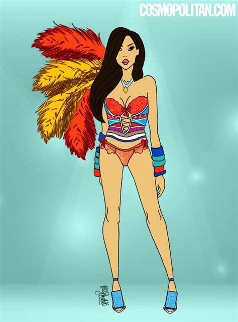 Pocahontas As Joan Smalls Disney Princesses As Victoria S Secret