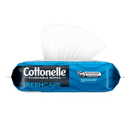 fresh care flushable wipes cottonelle