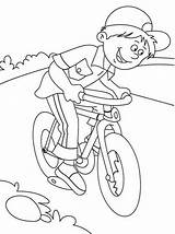 Coloring Bicycle Pages Bike Printable Colouring sketch template