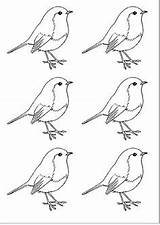 Birds Coloring Paintings Kindergarten Applique Chickadee Quilt Sketch Nice Make sketch template