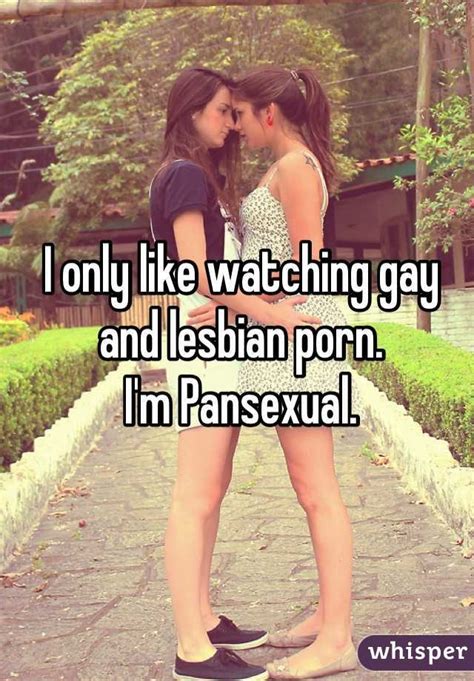 I Only Like Watching Gay And Lesbian Porn I M Pansexual
