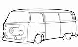 Vw Bus Outline Van Drawing Bay Window Clipart Camper T2 Colouring Volkswagen Clip Pages Cliparts Drawings Bulli Library Search Zeichnen sketch template