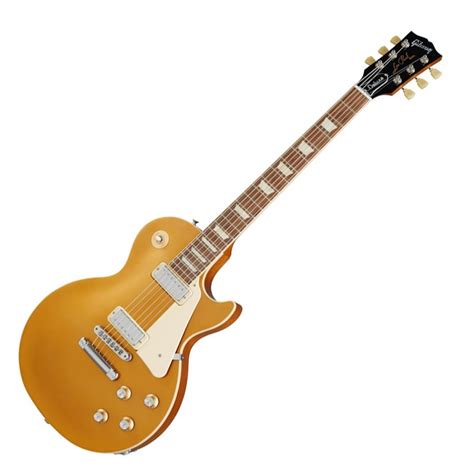 gibson  les paul deluxe goldtop  gearmusic