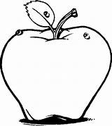 Apple Coloring Pages Kids Printable Apples Print sketch template