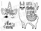 Llama Bisque sketch template