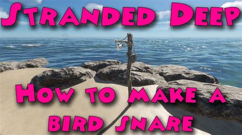 stranded deep     bird snare youtube