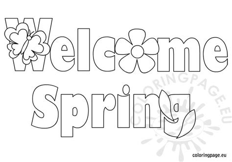 spring coloring page coloring page
