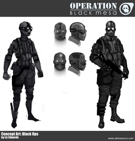 Operation Black Mesa Black Ops Assassin Concept Art Half