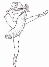 Coloring Ballet Pages Kids Printable Ballerina Dancer Dancers Drawing Draw Para Google Drawings sketch template