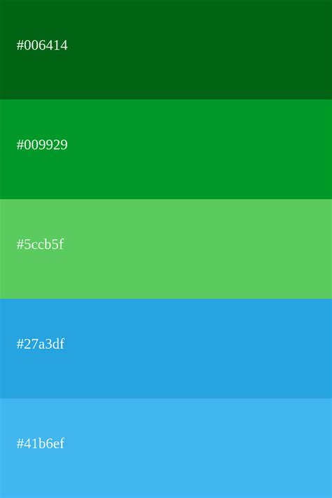 paleta de colores verde codigos combinaciones