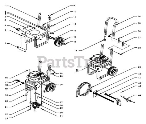 craftsman    craftsman  psi pressure washer motor  carriage assembly