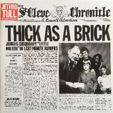 Thick As A Brick Lp Gatefold Von Jethro Tull