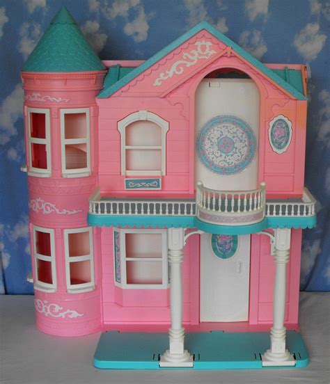 soldbarbie dream house dollhouse  pink working elevator