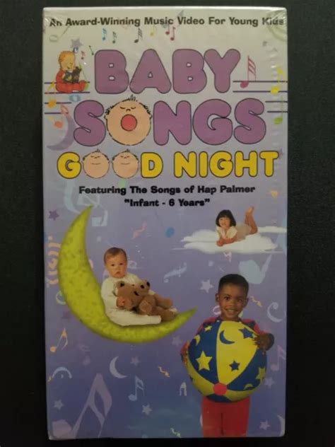 baby songs good night vhs  songs  hap palmer  sealed